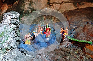 Statue of hindu Gods at Batu caves, Kuala-Lumpur, Malaysia