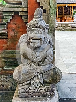 Statue in Hindu temple Pura Tirta Empul