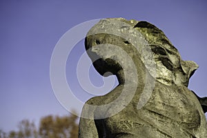 Statue in the historic Cimitero Monumentale of Milan