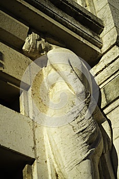 Statue in the historic Cimitero Monumentale of Milan