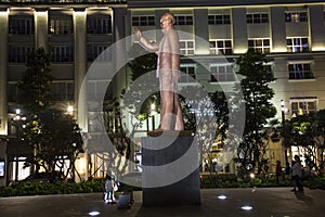 Statue of Ho Chi Minh in centre of HCM city