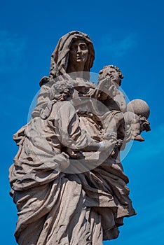 Statue holy Anne from Charles bridge