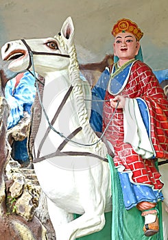 Tang Sanzang Statue at Haw Par Villa, Singapore photo