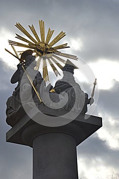 Statue of the Holy Trinity from year 1820, located near Basilica of Virgin Mary of Seven Grievances of Sastin Straze