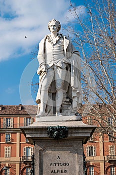 Statue in honor of Vittorio Alfieri