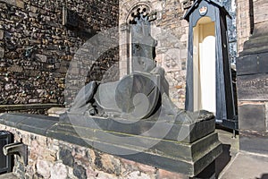 Statue of a Horse in Edinburgh Castle - Scotland - UK