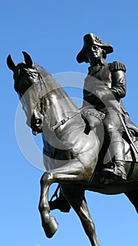 Statue of horse and rider