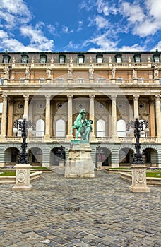 Statue of the Hortobagy horseherd, Buda castle