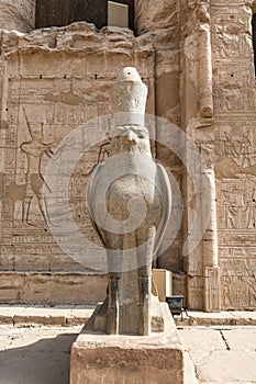 Statue of Horus in Edfu Temple, Egypt