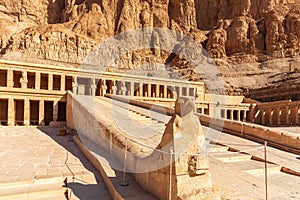 Statue of Horus by the Temple of Hatshepsut, Luxor, Egypt