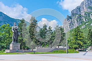 Statue of Hristo Botev in Vratsa in Bulgaria