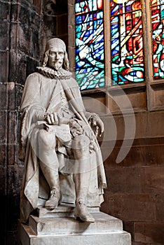 Statue of Humphrey Chetham, Manchester Cathedral photo