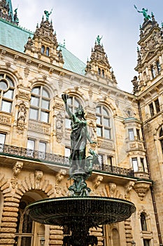 The statue of Hygieia in Hamburg photo