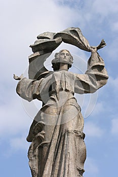 Statue in Iasi, Romania photo