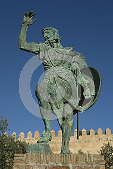 Statue of Ibn Marwan 2. Founder of Badajoz