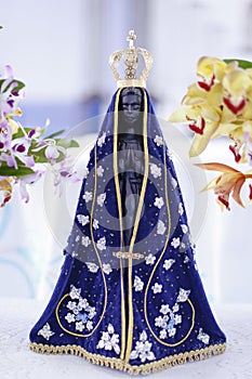 Statue of the image of Our Lady of Aparecida