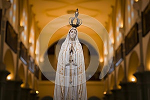 Statue of the image of Our Lady of Fatima