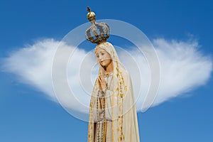 Statue of the image of Our Lady of Fatima photo