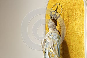 Statue of the image of Our Lady of the Immaculate Conception
