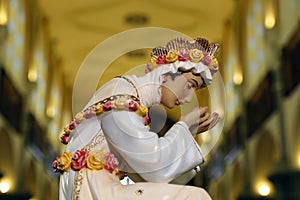 Statue of the image of Our Lady of La Salette