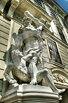 Statue at Imperial Palace in Vienna