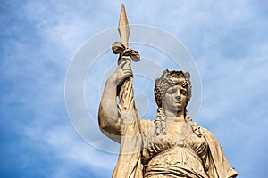 Statue of Independence called Teresona in Treviso Veneto Italy