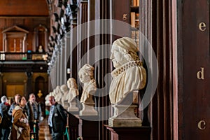 Statue inside the Book of Kells of Trinity College