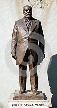 Statue of Ismail Qemal Bej Vlora in Tirana
