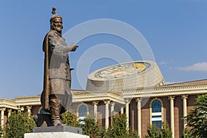 Statue of Ismail Somoni in Dushanbe