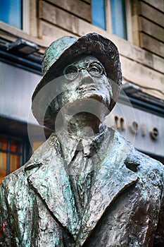 Statue of James Joyce, Dublin, Ireland