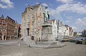 Statue of Jan van Eyck photo