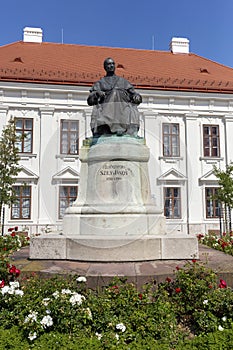 Statue of Janos Szily in Szombathely, Hungary