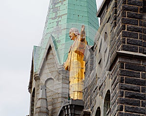 Statue of Jesus Christ on the church