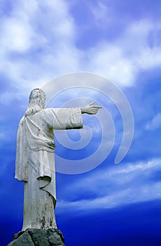 Statue of Jesus Christ in IlhÃ©us, Brazil, South America