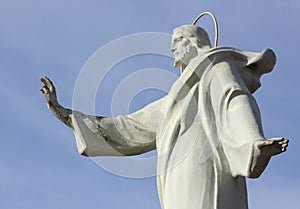 Statue of Jesus Christ. Sacred Heart. Christianity symbol