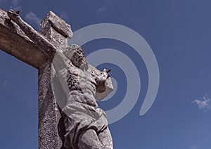 Statue of jesus on the cross photo