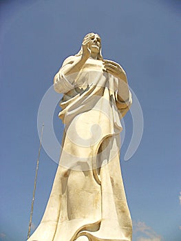 Statue of Jesus on the island of Cuba