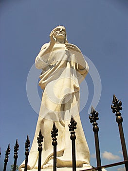 Statue of Jesus on the island of Cuba