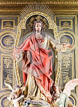 Statue of Jesus and the Sacred Heart