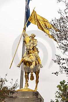 Statue of Joan of Arc in the French Quarter of New Orleans