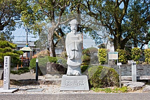 Statue of Jofuku Xu Fu at Jofuku Park in Shingu, Wakayama, Japan. A park commemorating the