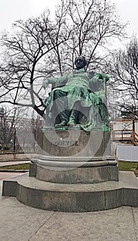 Statue of Johann Wolfgang von Goethe, near Goethegasse