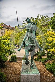 Statue of Johanna of Orleans, known as Jeanne D`Arc