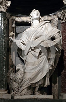 Statue of John the Evangelist the apostle photo