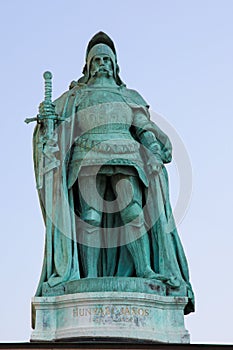 Statue of John Hunyadi in Budapest, Hungary