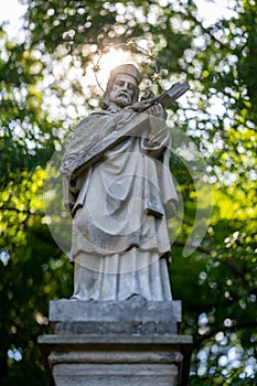 Statue of John of Nepomuk Jan Nepomucky, Czech priest and martyr.