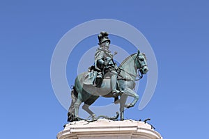 Statue of Joseph I on the Commerce Square