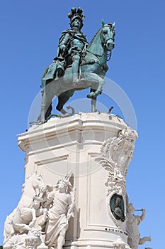 Statue of Joseph I on the Commerce Square