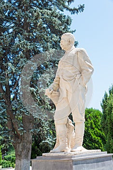 Statue of Joseph Stalin at Stalin Museum in Gori, Shida Kartli, Georgia. Gori is birth town of Joseph Stalin