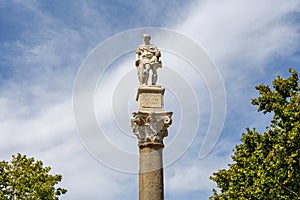 Ancient column at La Alameda, Seville photo